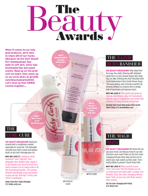 Grils Life Beauty Awards featuring Brazilian Bare Watermelon Shave Syrup